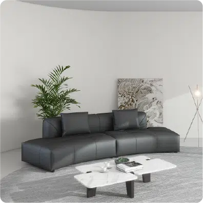 Black Baccara-RG241 comfiest sofa